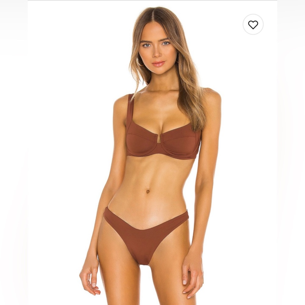 L*space Cabana Bikini Bottom - tobacco